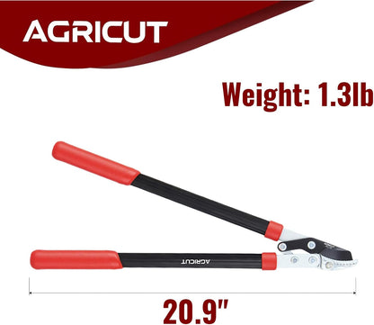 21" Garden Loppers Anvil - Loppers for Tree Trimming Heavy duty 1.5" Cut Capacity Branch Cutter with Sharp High Carbon Steel Blade for Cutting Branches