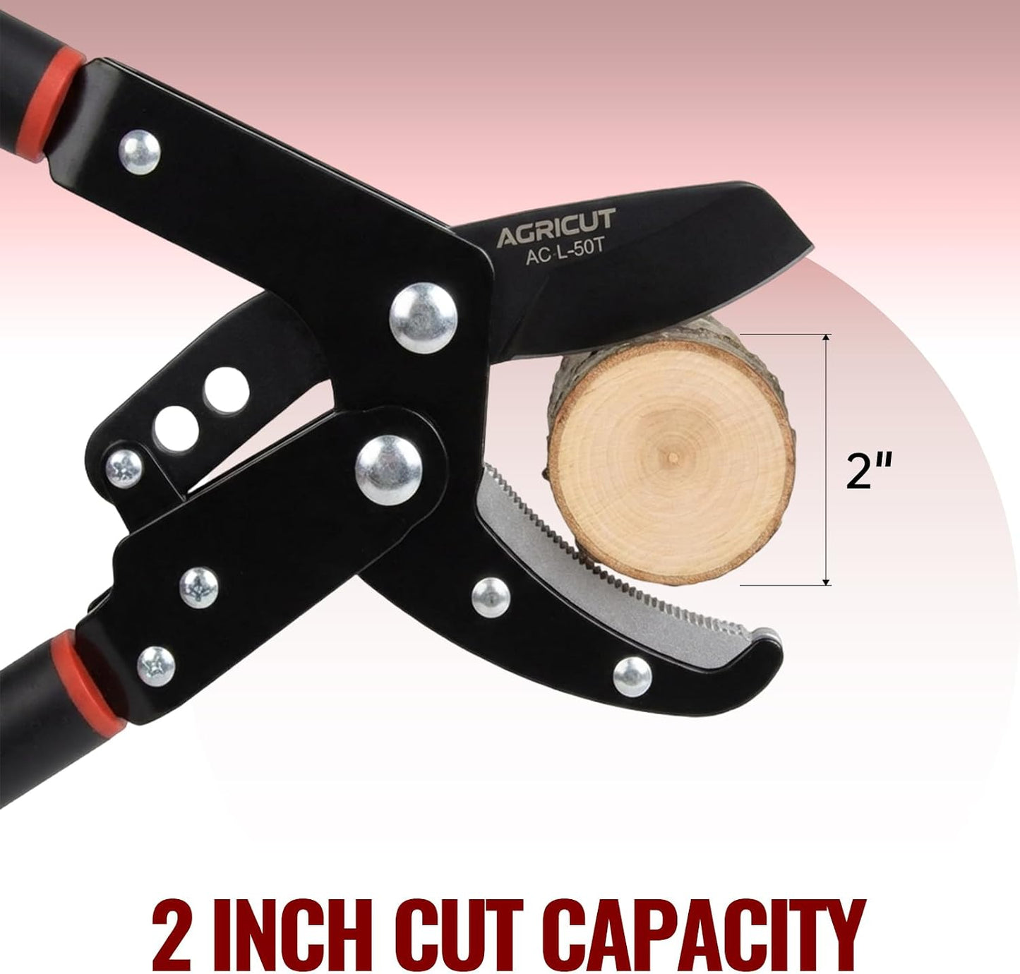 21" Garden Loppers Anvil - Loppers for Tree Trimming Heavy duty 1.5" Cut Capacity Branch Cutter with Sharp High Carbon Steel Blade for Cutting Branches