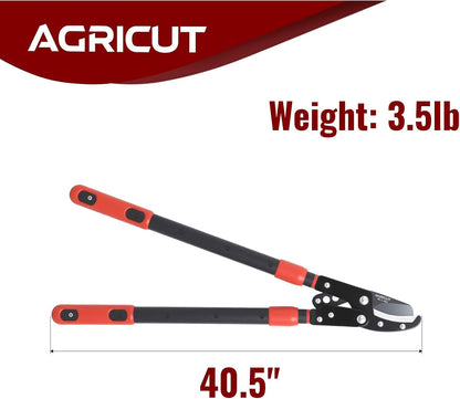 21" Garden Loppers Anvil - Loppers for Tree Trimming Heavy duty 1.5" Cut Capacity Branch Cutter with Sharp High Carbon Steel Blade for Cutting Branches