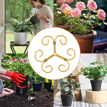 5PCS Iron Monstera Plant Support, Plant Stem Support, Turtle Shell Bamboo Clamp Set, Stable Plant Support Stakes for Indoor Plant, Ideal Present for Plant Lovers (5 Pcs-4.1INX4.1IN)