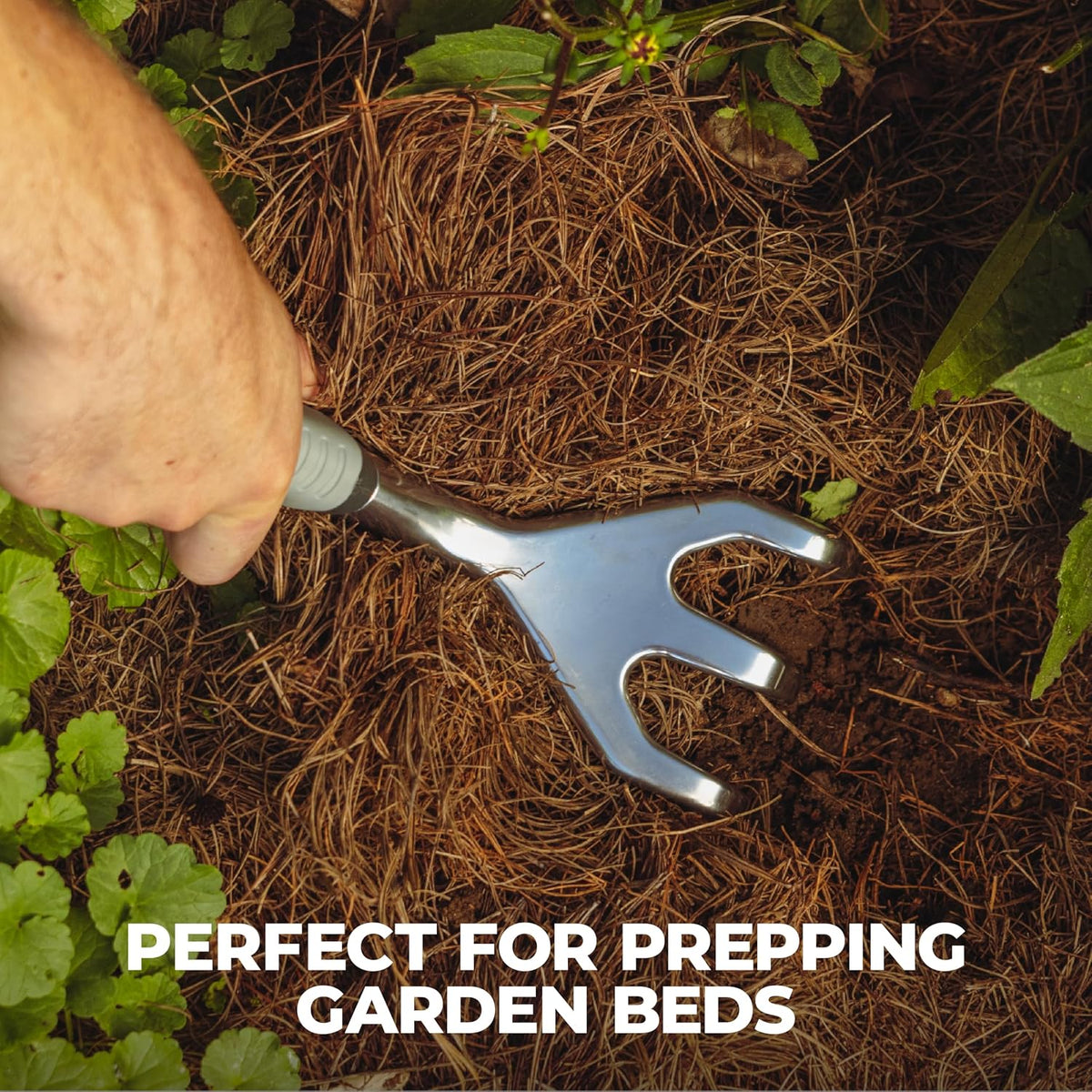 Woodland Tools Heavy Duty Garden Weeder – Manual Weed Puller Tool with Anodized Aluminum Blade & Ergonomic Grip – Root Remover for Dandelions, Thistles, & Taproots – Lawn & Flower Bed Weeding Tool