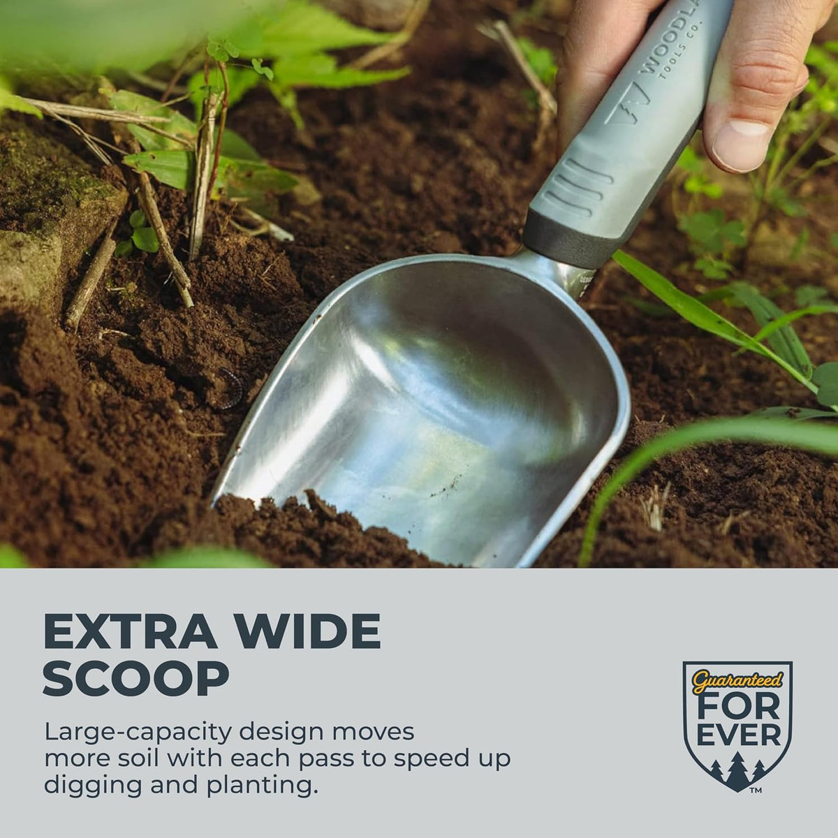 Woodland Tools Heavy Duty Garden Weeder – Manual Weed Puller Tool with Anodized Aluminum Blade & Ergonomic Grip – Root Remover for Dandelions, Thistles, & Taproots – Lawn & Flower Bed Weeding Tool