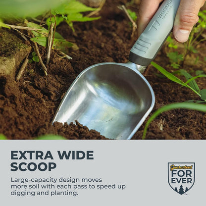 Woodland Tools Heavy Duty Garden Weeder – Manual Weed Puller Tool with Anodized Aluminum Blade & Ergonomic Grip – Root Remover for Dandelions, Thistles, & Taproots – Lawn & Flower Bed Weeding Tool