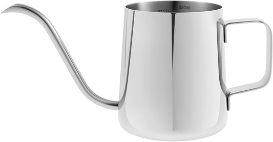 Small Stainless Steel Watering Can for Indoor Plants, 12oz/350ml Mini Plant Watering Pot with Long Spout & Ergonomic Handle for Houseplants, Succulents & Bonsai