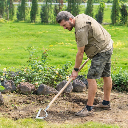 Hoe Garden Tool, Heavy Duty 61.2" Weeding Hoes for Gardening