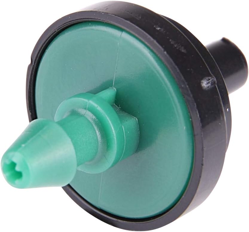 PC8050B 2 GPH Pressure Compensating Drippers, Drip Irrigation Emitters for Drip Irrigation Gardening System, Maintains Constant Water Flow, 50-Pack, Green