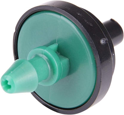 PC8050B 2 GPH Pressure Compensating Drippers, Drip Irrigation Emitters for Drip Irrigation Gardening System, Maintains Constant Water Flow, 50-Pack, Green