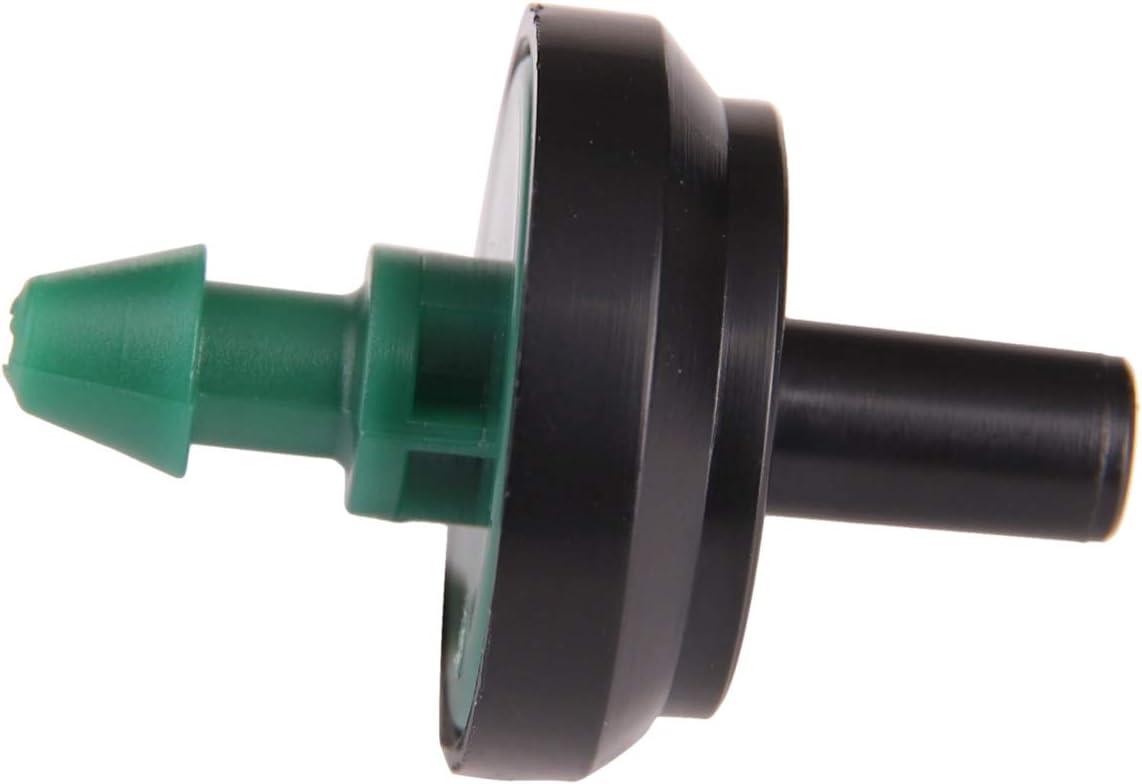 PC8050B 2 GPH Pressure Compensating Drippers, Drip Irrigation Emitters for Drip Irrigation Gardening System, Maintains Constant Water Flow, 50-Pack, Green