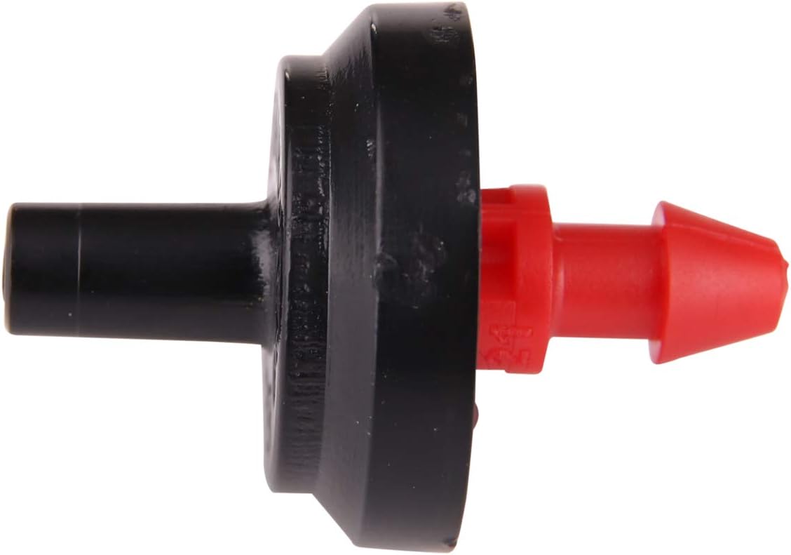 PC8050B 2 GPH Pressure Compensating Drippers, Drip Irrigation Emitters for Drip Irrigation Gardening System, Maintains Constant Water Flow, 50-Pack, Green