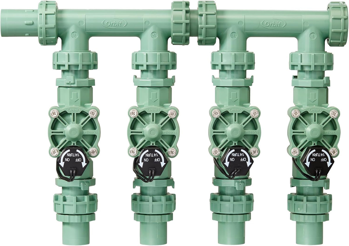 4-Valve Heavy Duty Preassembled Sprinkler Manifold - 57257