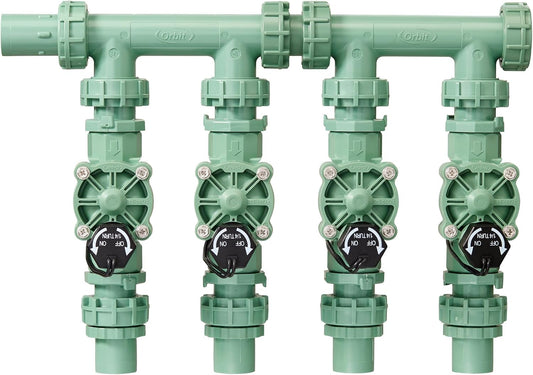 4-Valve Heavy Duty Preassembled Sprinkler Manifold - 57257