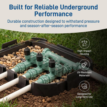 4-Valve Heavy Duty Preassembled Sprinkler Manifold - 57257