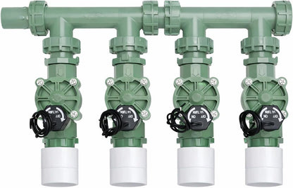 4-Valve Heavy Duty Preassembled Sprinkler Manifold - 57257