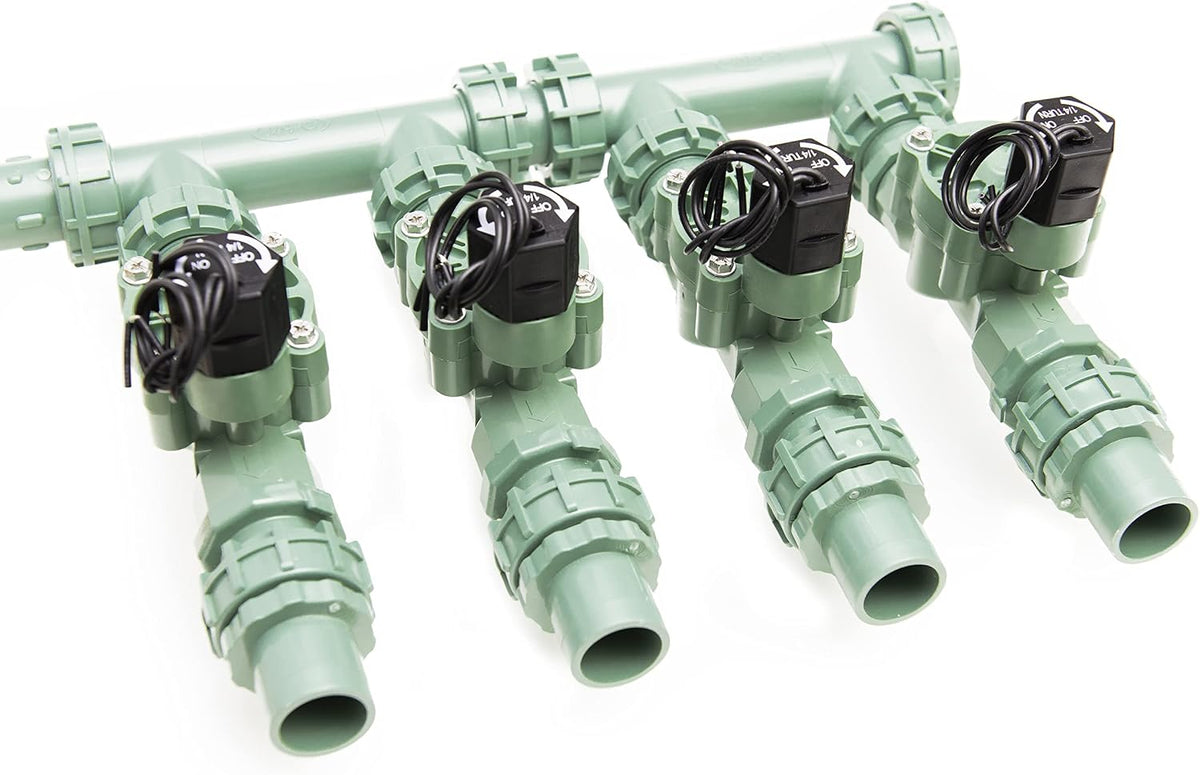 4-Valve Heavy Duty Preassembled Sprinkler Manifold - 57257