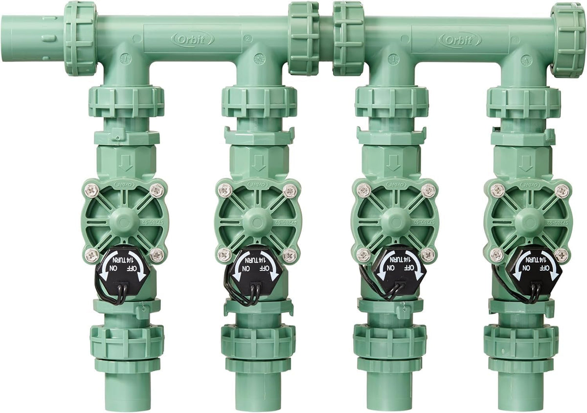 4-Valve Heavy Duty Preassembled Sprinkler Manifold - 57257