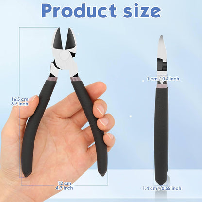 Wire Cutters, Large Heavy Duty Side Cutter Pliers Wire Snips, Flush Cutting Pliers for Jewelry Making, Floral Wire and Crafts, Wire Cutting Tool for Zip Ties, Cable Ties and Plastic