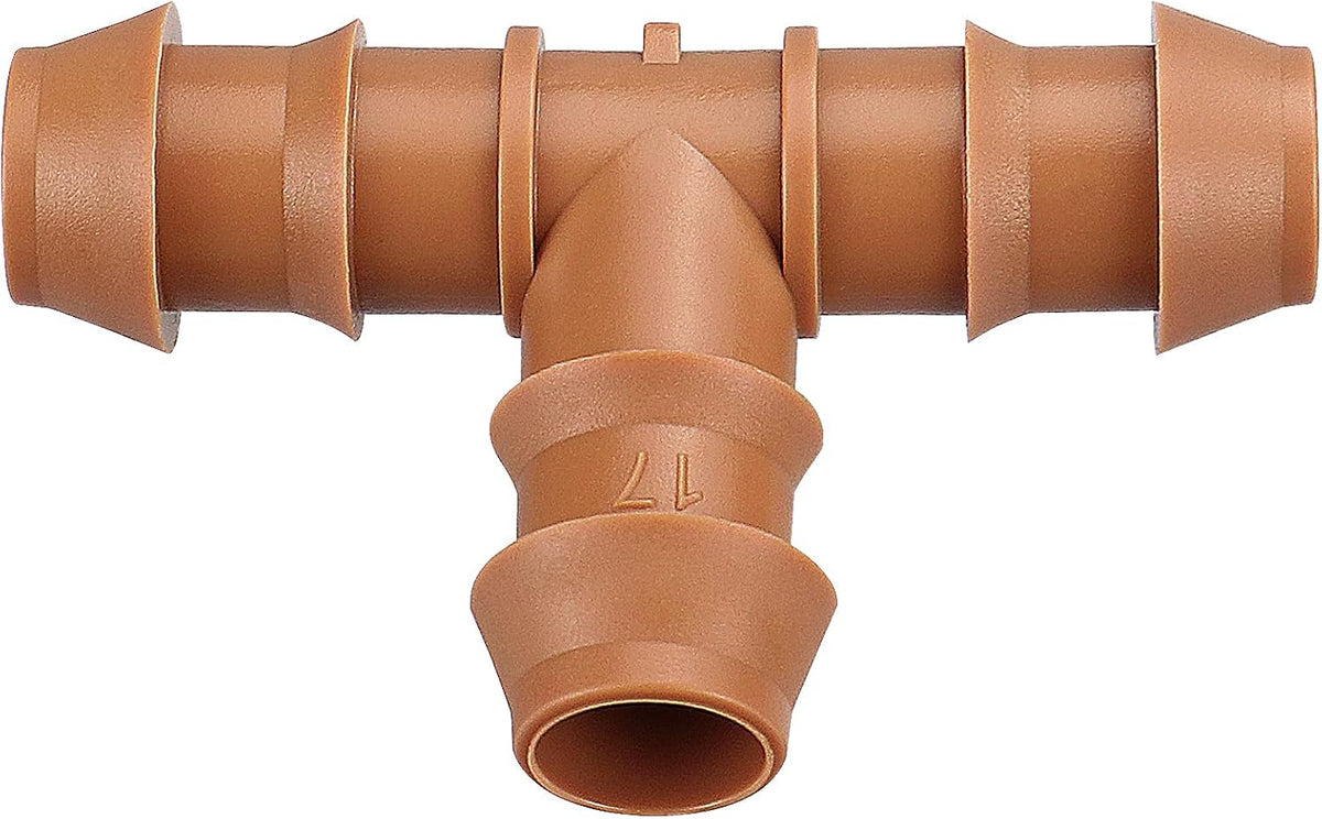 Drip Irrigation Fittings Kit for 1/2 Inch Tubing, 20 Pieces Drip Irrigation Parts for Drip Sprinkler System - 8 Couplings, 6 Tees, 6 Elbows, Drip Line Connectors for 1/2" Drip Irrigation Hose
