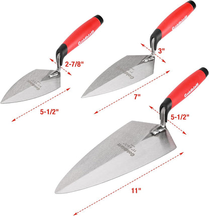 6PCS Masonry Tool Set with Brick Trowel & Tuck Pointing Tools