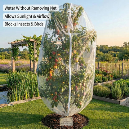 Fruit Tree Protection Bags 4x4.5 FT | Pack of 4 Garden & Insect Netting