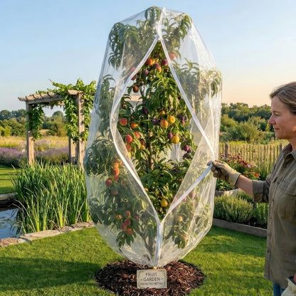 Fruit Tree Protection Bags 4x4.5 FT | Pack of 4 Garden & Insect Netting
