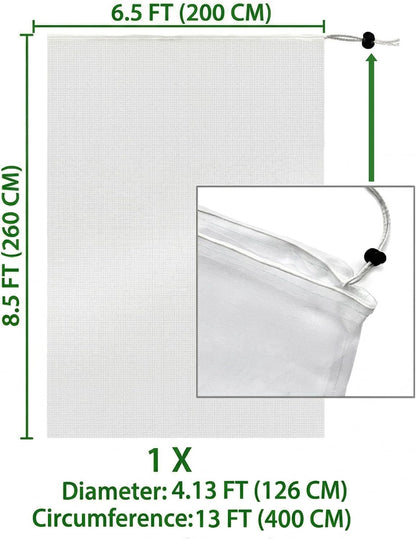 Fruit Tree Protection Bags 4x4.5 FT | Pack of 4 Garden & Insect Netting