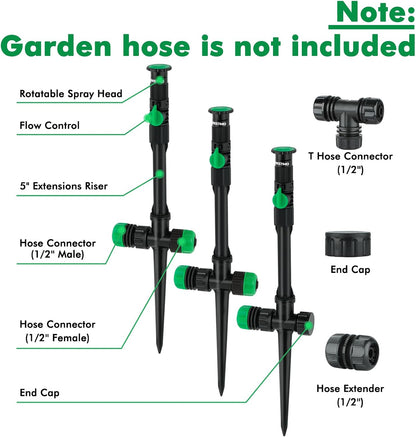 Sprinklers for Yard, Above Ground Irrigation Garden Sprinkler System