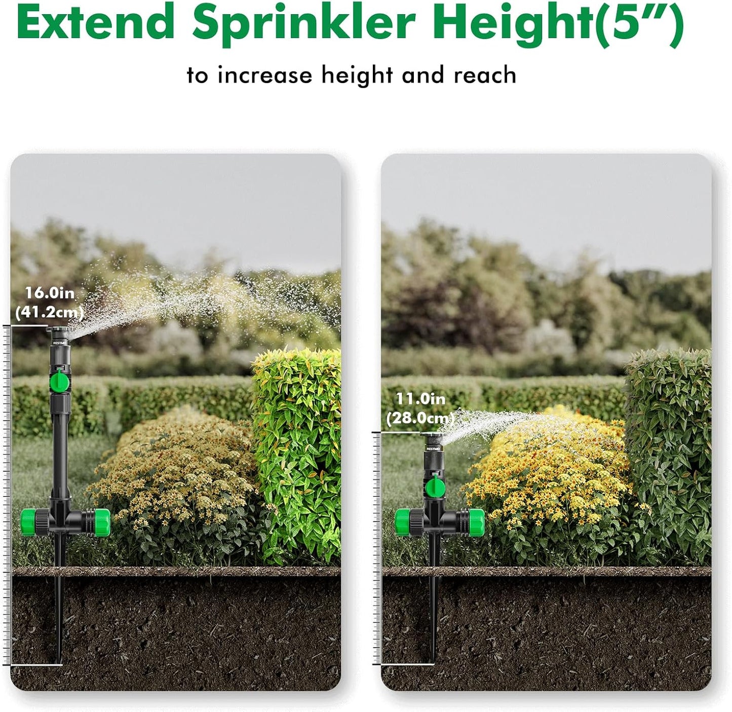 Sprinklers for Yard, Above Ground Irrigation Garden Sprinkler System