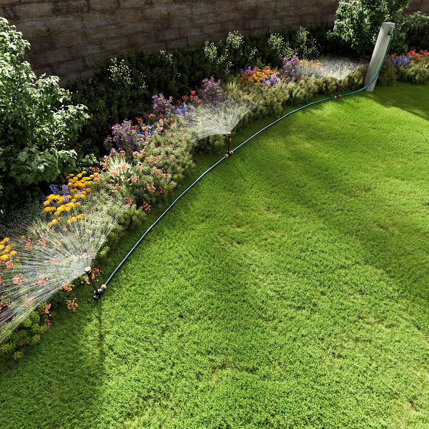 Sprinklers for Yard, Above Ground Irrigation Garden Sprinkler System