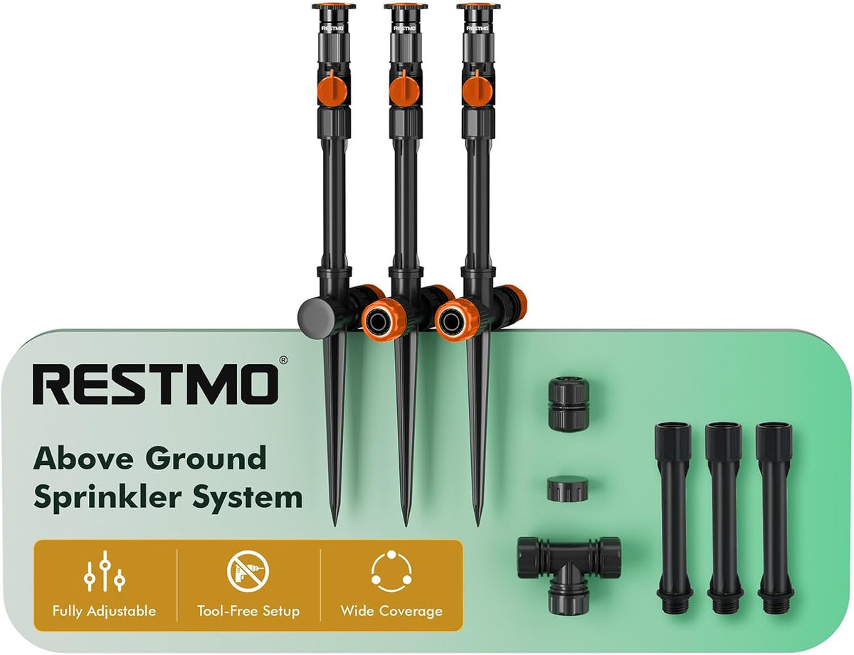 Sprinklers for Yard, Above Ground Irrigation Garden Sprinkler System