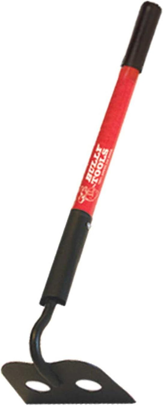 Mason Hoe Tool - 12-Gauge Heavy Duty Garden Hoe with Fiberglass Handle for Digging, Spreading and Mixing Concrete, Soil Cultivation, Ideal for Gardening - 100% Made in The USA, 22-Inch