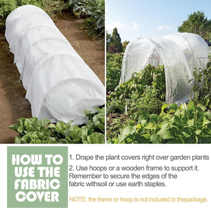 Plant Covers Freeze Protection 10 ft X 30 ft 1oz Garden Floating Row Cover Fabric Blanket Frost Cloth for Winter Outdoor Vegetable Cold Weather Fruit Tree Pest Protection Sun