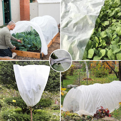 Plant Covers Freeze Protection 10 ft X 30 ft 1oz Garden Floating Row Cover Fabric Blanket Frost Cloth for Winter Outdoor Vegetable Cold Weather Fruit Tree Pest Protection Sun