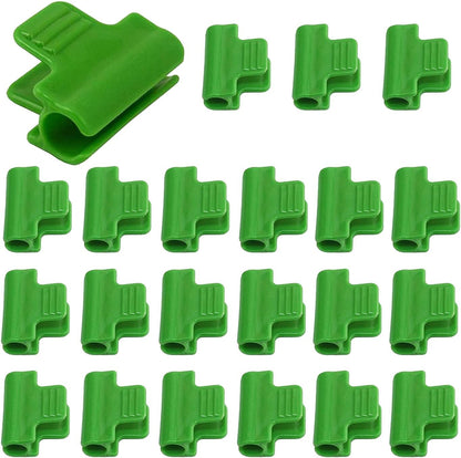 20Pcs Pipe Clamps for 11mm Plant Stakes Greenhouse Hoops Film Garden Support Frame Grow Row Plant Cover Netting Tunnel Hoop Clips