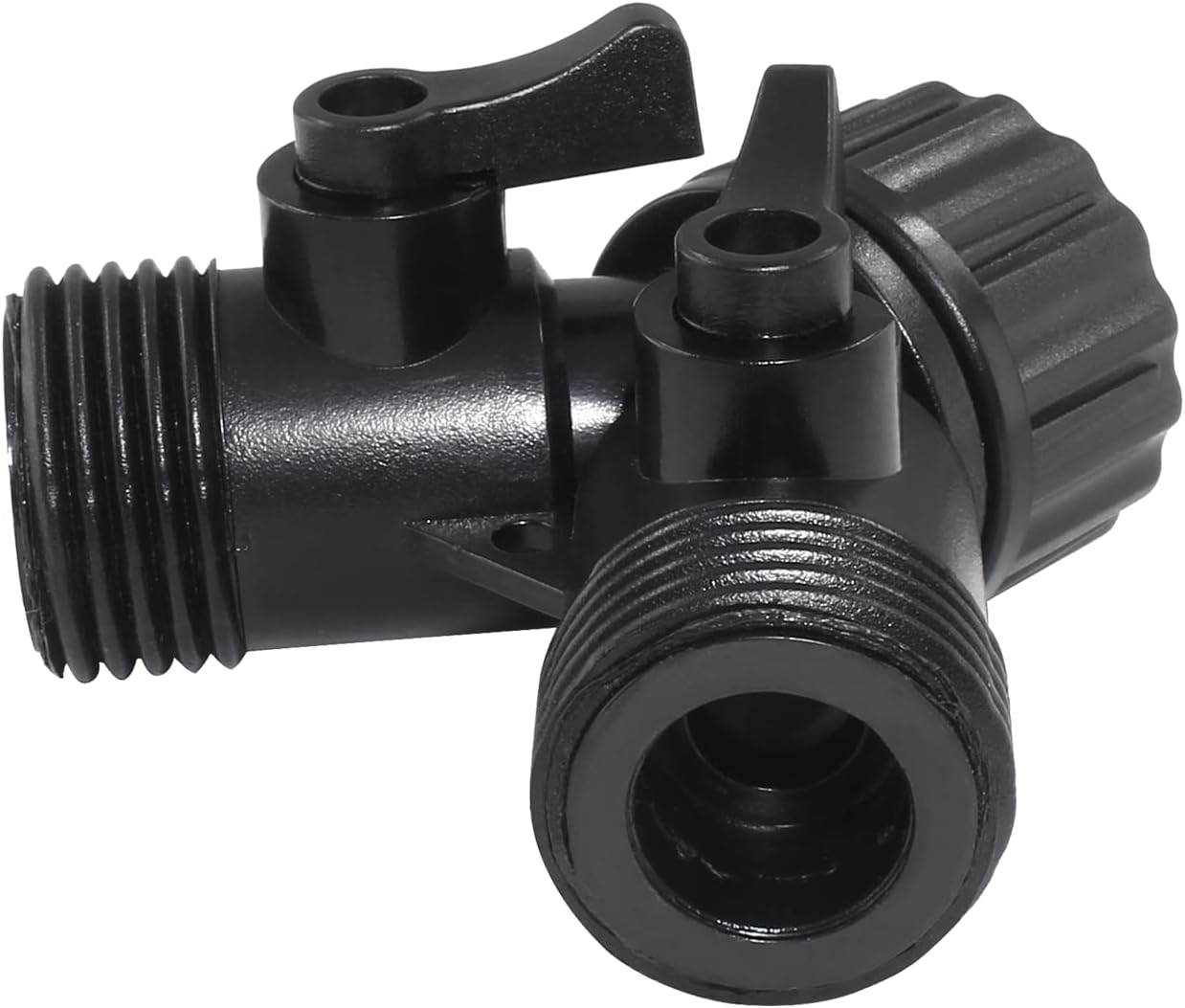 6 Pcs 2 Way Hose Adapter Y Valve Garden Hose Connector, Green