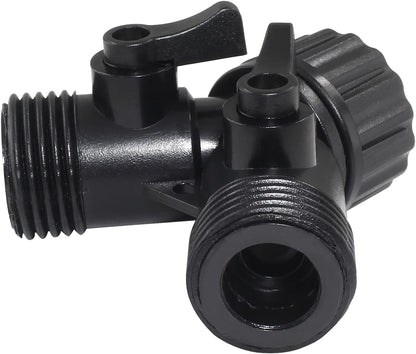6 Pcs 2 Way Hose Adapter Y Valve Garden Hose Connector, Green