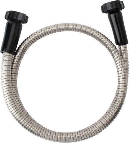 304 Stainless Steel 4ft Garden Hose with Female to Female Brass Connector, 18mm Outer Diameter Flexible & Lightweight Heavy Duty Short Water Hose for Outdoor (4 Feet)
