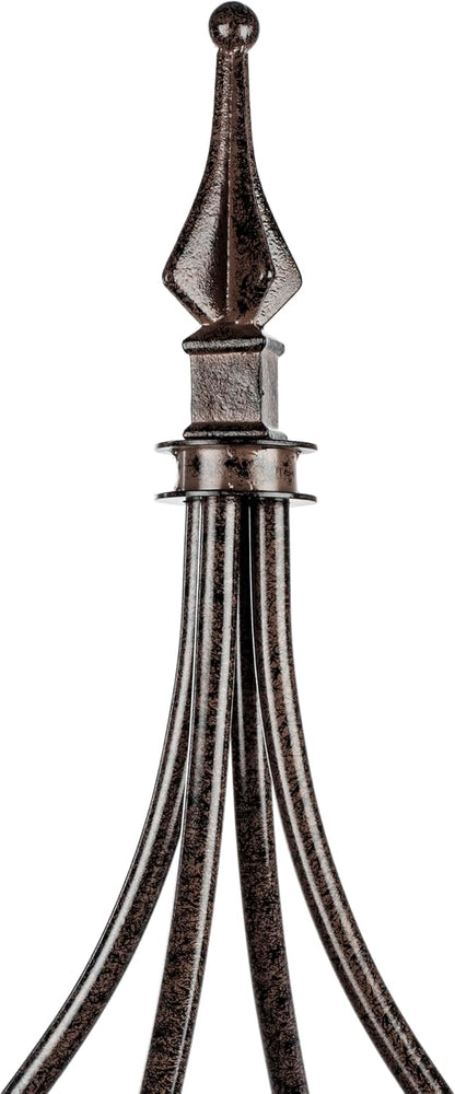 Trellis Obelisk Tall 15.5" Square x 105" H Metal Garden Decor Vertical Yard Art for Roses Climbing Plants Weather Resistant