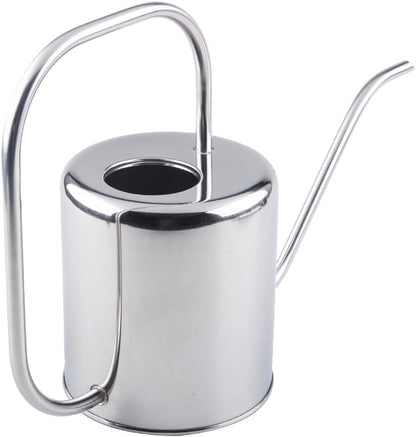51 Oz Stainless Steel Watering Can Modern Style Watering Pot, Watering Can with Long Spout for Easy Pour, Water Outdoor Garden, Indoor Plant (Silver)