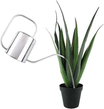51 Oz Stainless Steel Watering Can Modern Style Watering Pot, Watering Can with Long Spout for Easy Pour, Water Outdoor Garden, Indoor Plant (Silver)