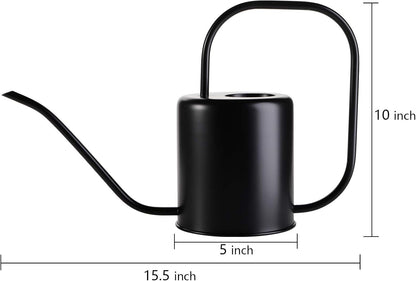 51 Oz Stainless Steel Watering Can Modern Style Watering Pot, Watering Can with Long Spout for Easy Pour, Water Outdoor Garden, Indoor Plant (Silver)