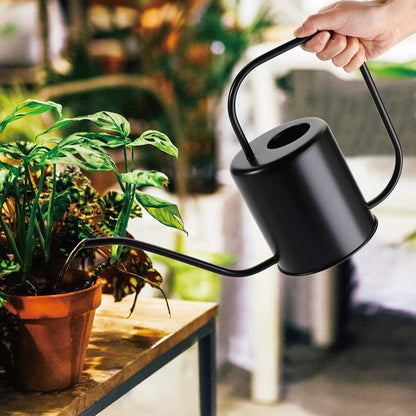51 Oz Stainless Steel Watering Can Modern Style Watering Pot, Watering Can with Long Spout for Easy Pour, Water Outdoor Garden, Indoor Plant (Silver)