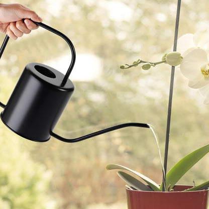 51 Oz Stainless Steel Watering Can Modern Style Watering Pot, Watering Can with Long Spout for Easy Pour, Water Outdoor Garden, Indoor Plant (Silver)