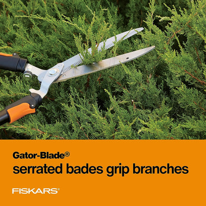 25"-33" Power-Lever Extendable Garden Hedge Shears, 10” Blades
