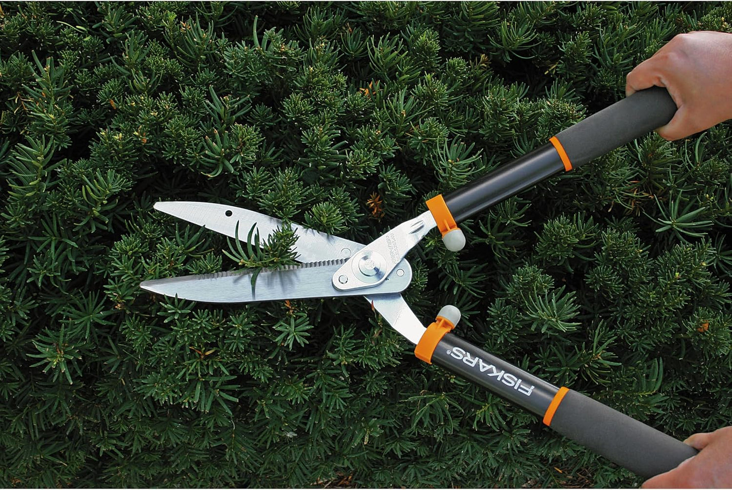 25"-33" Power-Lever Extendable Garden Hedge Shears, 10” Blades