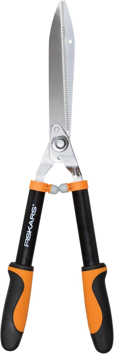 25"-33" Power-Lever Extendable Garden Hedge Shears, 10” Blades