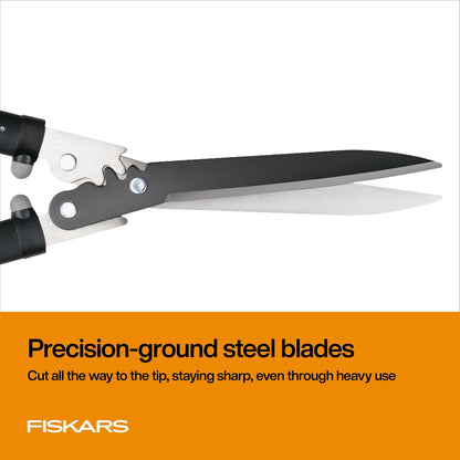 25"-33" Power-Lever Extendable Garden Hedge Shears, 10” Blades