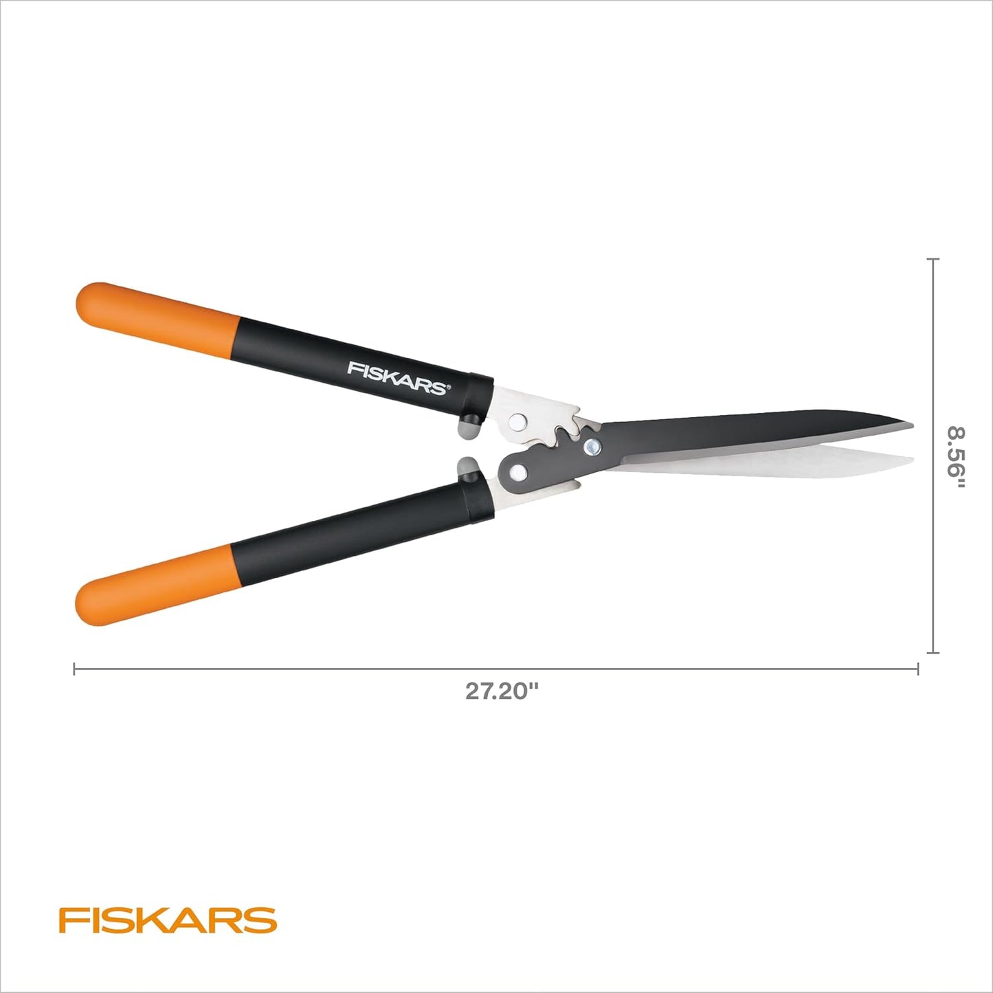 25"-33" Power-Lever Extendable Garden Hedge Shears, 10” Blades