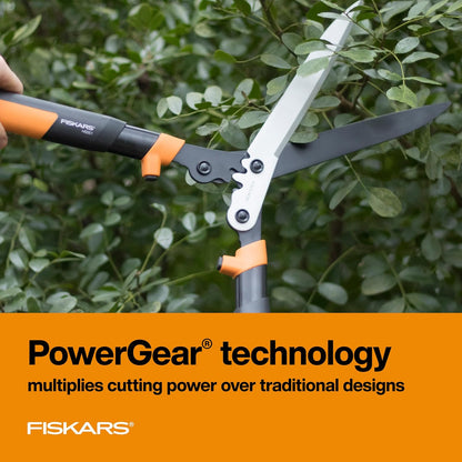 25"-33" Power-Lever Extendable Garden Hedge Shears, 10” Blades