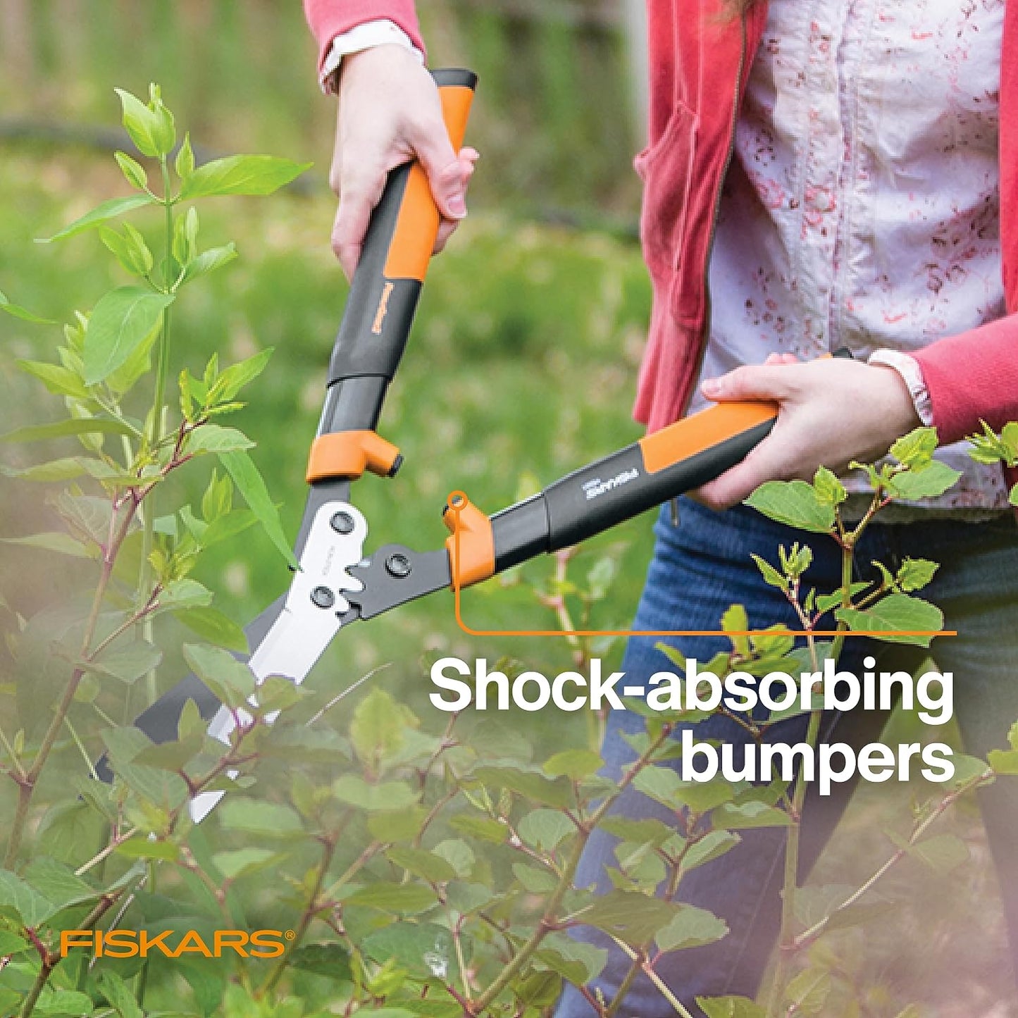 25"-33" Power-Lever Extendable Garden Hedge Shears, 10” Blades
