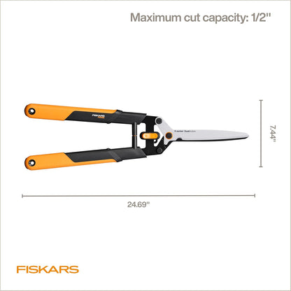 25"-33" Power-Lever Extendable Garden Hedge Shears, 10” Blades